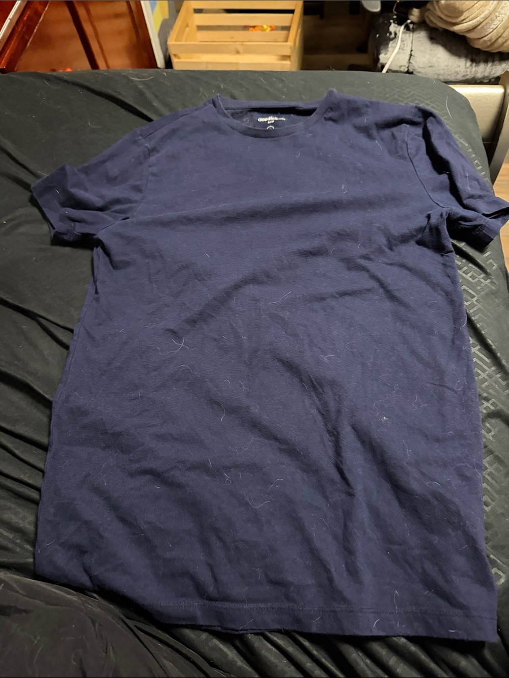 Goodfellow & Co Men's Dark Navy Short Sleeve Crew Tee